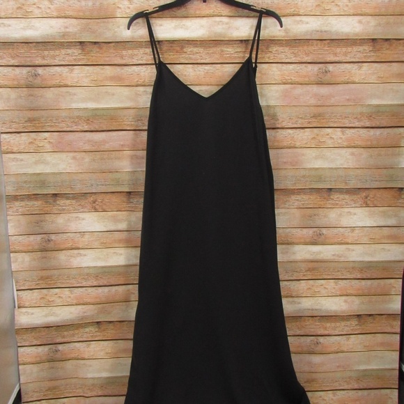 a new day Black V-Neck Polyester Maxi Dress XL - Picture 1 of 16